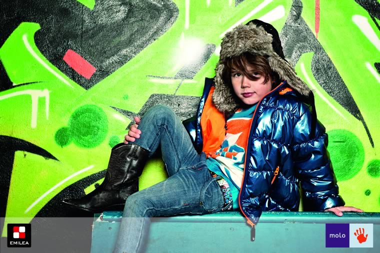 Molo amazing blue down jacket for boys